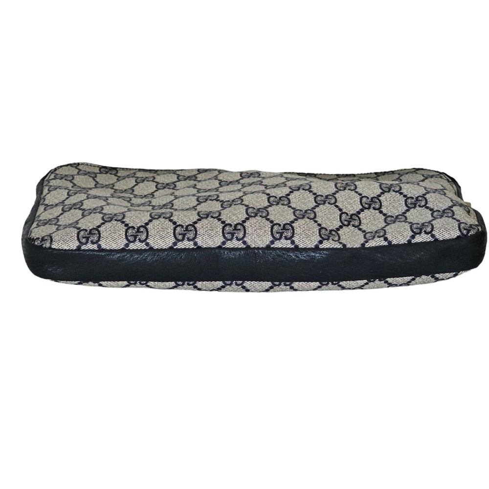 Gucci Beige and Black GG Monogram Pouch - Picture 7 of 16